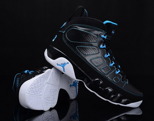 Nike Air Jordan 9 IX Retro Mens Shoes Black / White / Photo Blue