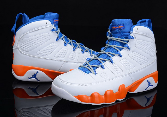 Nike Air Jordan 9 IX Retro Fontay Montana Mens Shoes Pure Platinum / Game Royal / Mndrn
