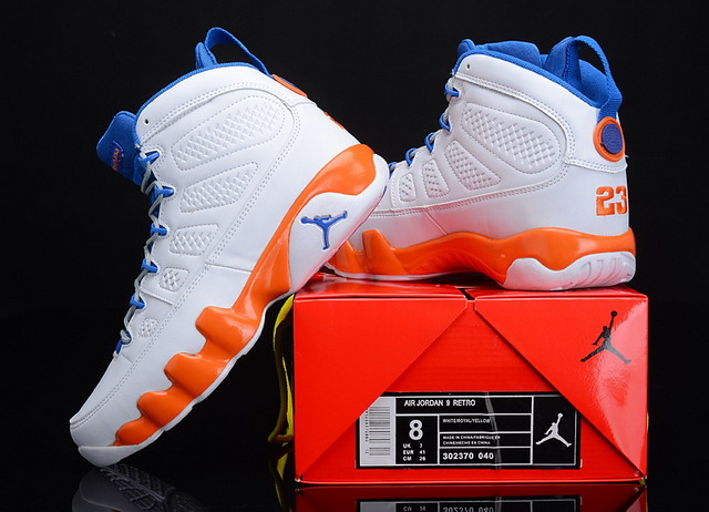 Nike Air Jordan 9 IX Retro Fontay Montana Mens Shoes Pure Platinum / Game Royal / Mndrn