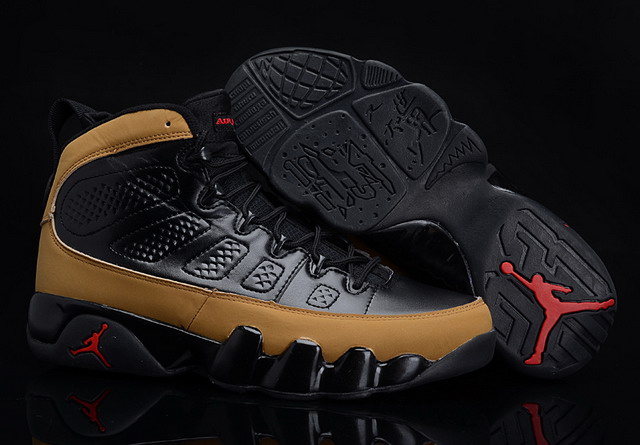 Nike Air Jordan 9 IX Retro Mens Shoes Black / Brown / Red