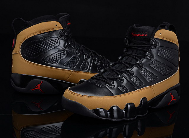 Nike Air Jordan 9 IX Retro Mens Shoes Black / Brown / Red