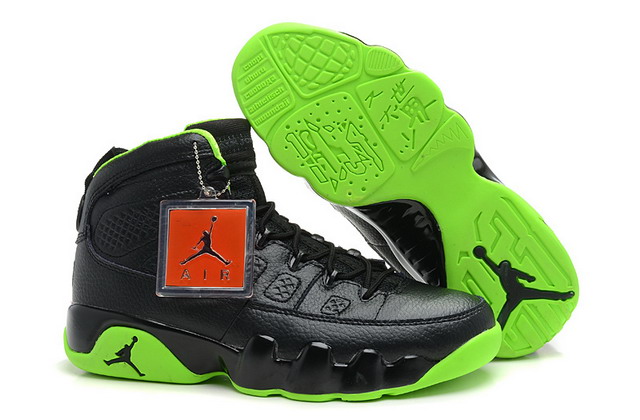 Nike Air Jordan 9 IX Retro Mens Shoes Black / Green