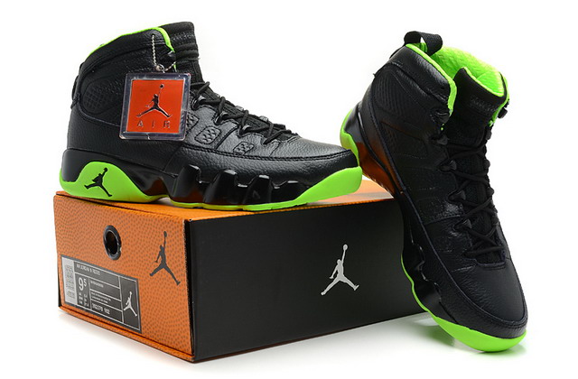 Nike Air Jordan 9 IX Retro Mens Shoes Black / Green