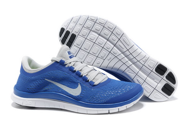 Nike Free Run 3.0 V5 Mens Running Shoes Blue White