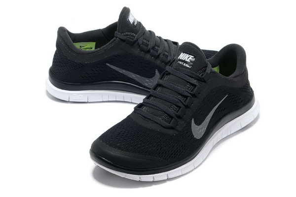 Nike Free Run 3.0 V5 Mens Running Shoes Black / Metallic Silver / Anthracite