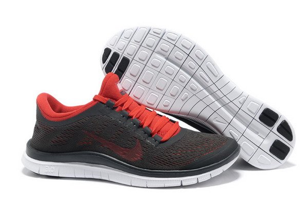 Nike Free Run 3.0 V5 Mens Running Shoes Dark Charcoal /Chilling Red / Summit White
