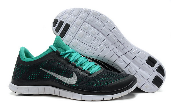 Nike Free Run 3.0 V5 Mens Running Shoes Black Green