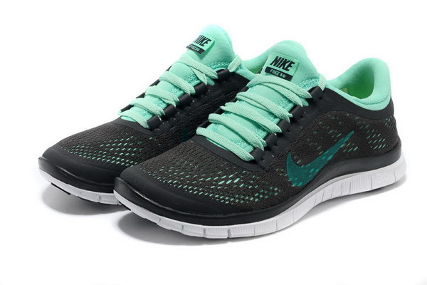 Nike Free Run 3.0 V5 Mens Running Shoes Black Green