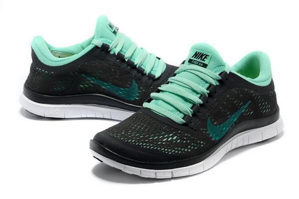 Nike Free Run 3.0 V5 Mens Running Shoes Black Green