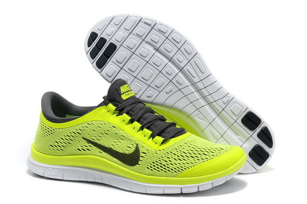 Nike Free Run 3.0 V5 Mens Running Shoes Volt / Black / White