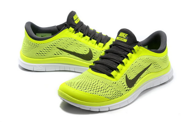 Nike Free Run 3.0 V5 Mens Running Shoes Volt / Black / White
