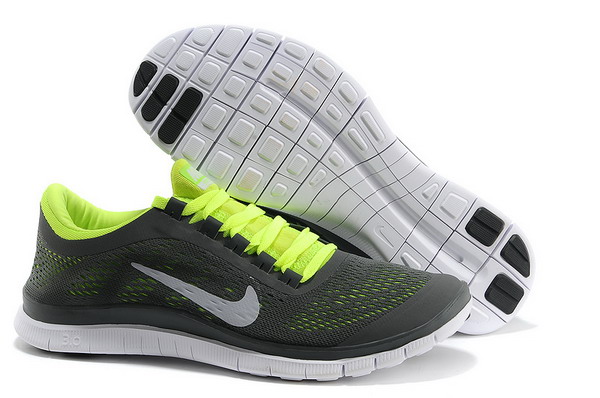 Nike Free Run 3.0 V5 Mens Running Shoes Black / Summit White / Volt