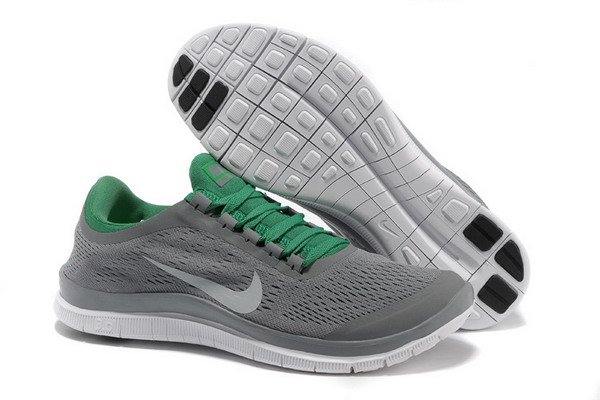 Nike Free Run 3.0 V5 Mens Running Shoes Grey Green