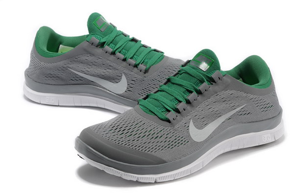 Nike Free Run 3.0 V5 Mens Running Shoes Grey Green