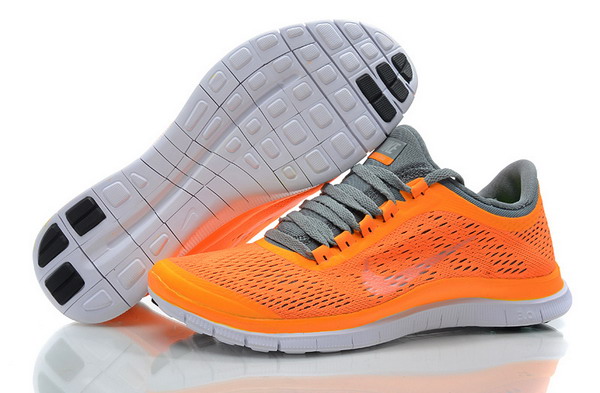 Nike Free Run 3.0 V5 Womens Running Shoes Orange / Grey