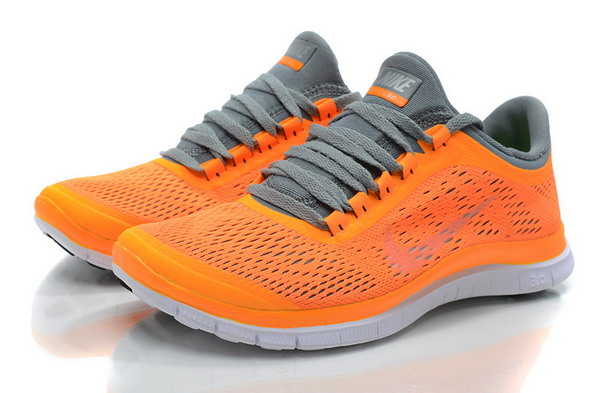 Nike Free Run 3.0 V5 Womens Running Shoes Orange / Grey