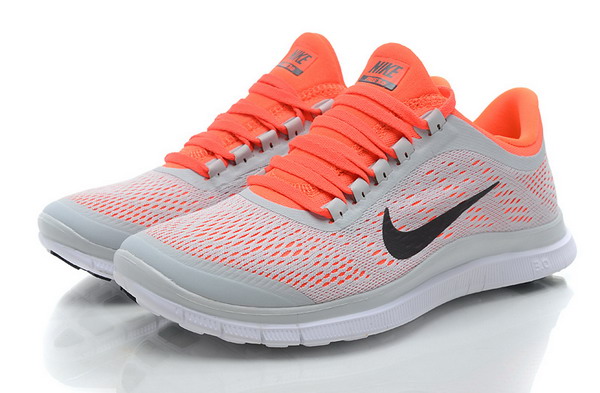 Nike Free Run 3.0 V5 Womens Running Shoes Grey / White / Orange