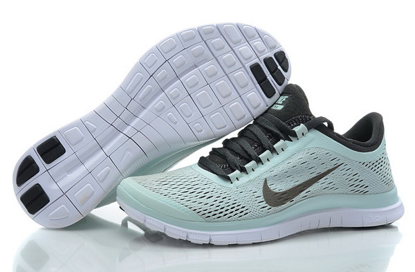 Nike Free Run 3.0 V5 Womens Running Shoes Pale Blue / White
