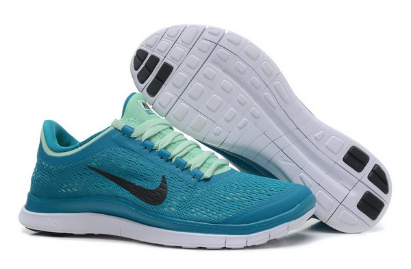 Nike Free Run 3.0 V5 Womens Running Shoes Gamma Blue / White