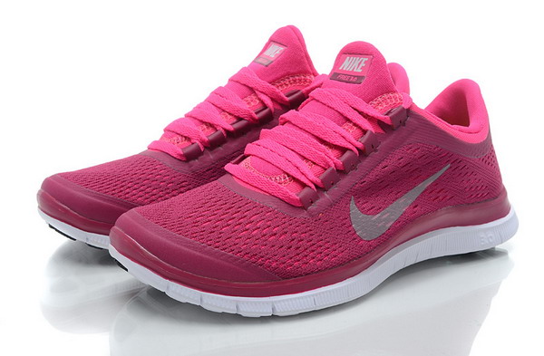 Nike Free Run 3.0 V5 Womens Running Shoes Rose Red