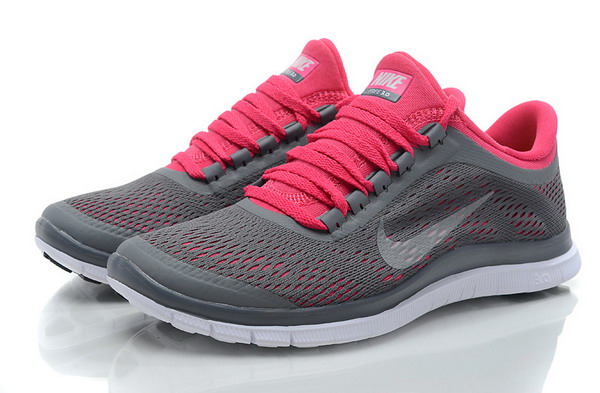 Nike Free Run 3.0 V5 Womens Running Shoes Grey / Summit White / Red