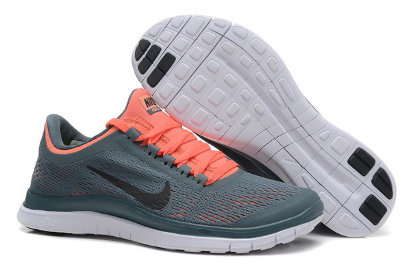 Nike Free Run 3.0 V5 Womens Running Shoes Navy Grey Orange
