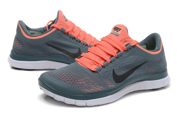 Nike Free Run 3.0 V5 Womens Running Shoes Navy Grey Orange
