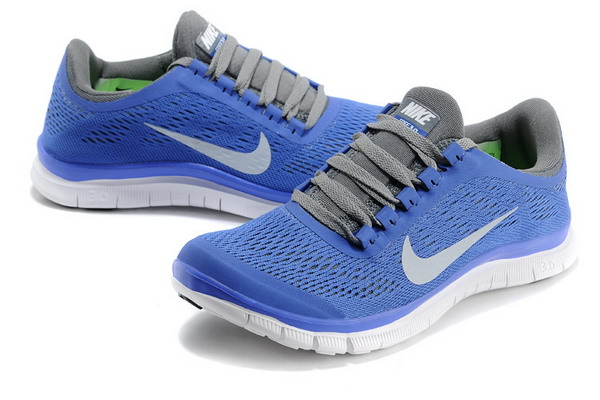 Nike Free Run 3.0 V5 Womens Running Shoes Royal Blue / Grey