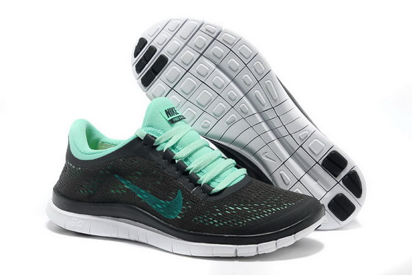 Nike Free Run 3.0 V5 Womens Running Shoes Black / Light Blue