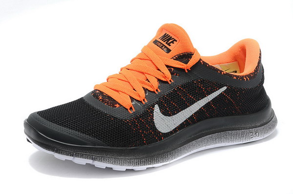 Nike Free Run 3.0 V6 Womens Running Shoes Black Orange