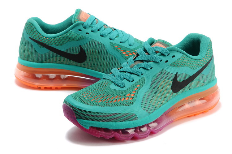 Nike Air Max 2014 First Look Womens Shoes Green / Fuchsia / Orange