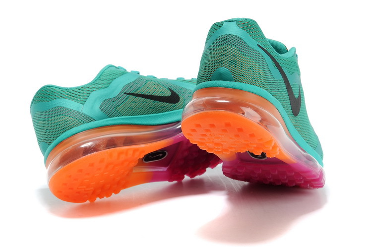 Nike Air Max 2014 First Look Womens Shoes Green / Fuchsia / Orange