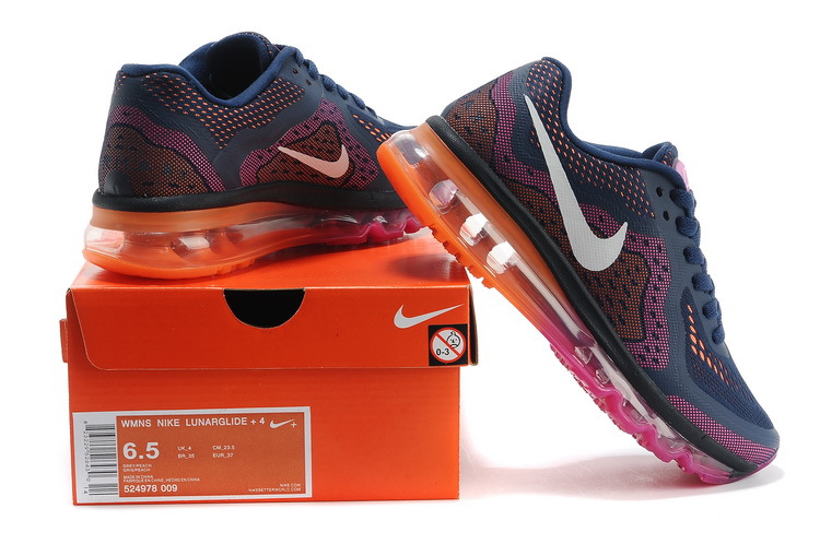 Nike Air Max 2014 First Look Womens Shoes Naby / Fuchsia / Orange