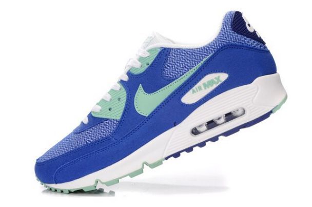 Nike Air Max 90 Mens Vivid Blue/White-New Green