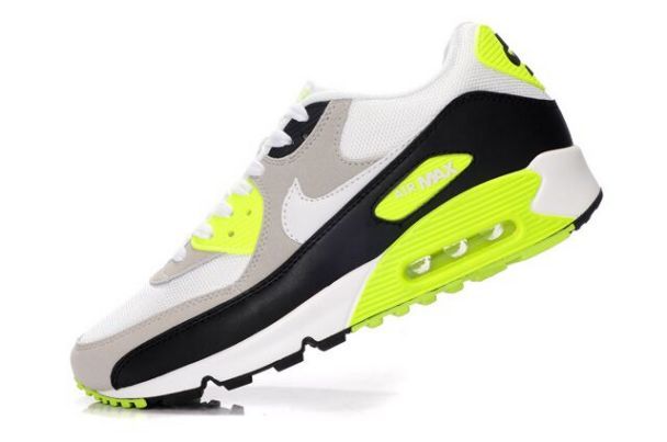 Nike Air Max 90 Mens White/Grey-Black-Volt