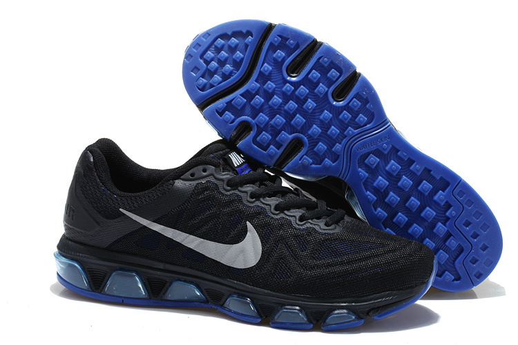 Nike Air Max Tailwind 7 Mens Shoe Black / Blue / Metallic Silver