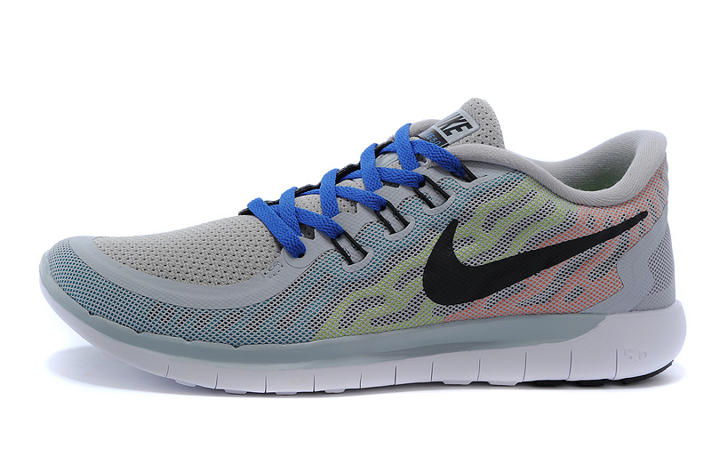 Nike Free 5.0 Mens Running Shoe Grey / Blue / Black