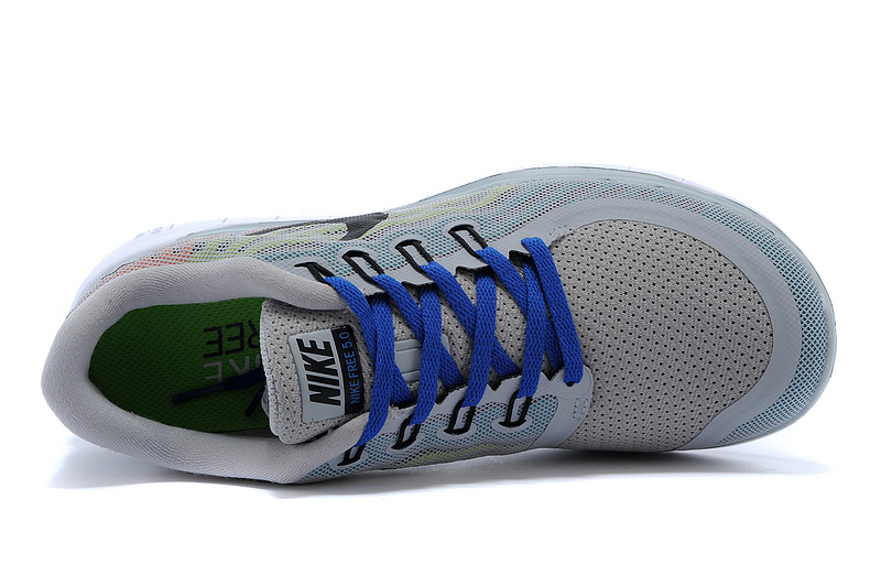 Nike Free 5.0 Mens Running Shoe Grey / Blue / Black