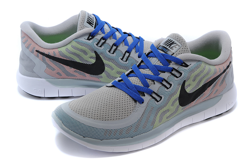 Nike Free 5.0 Mens Running Shoe Grey / Blue / Black