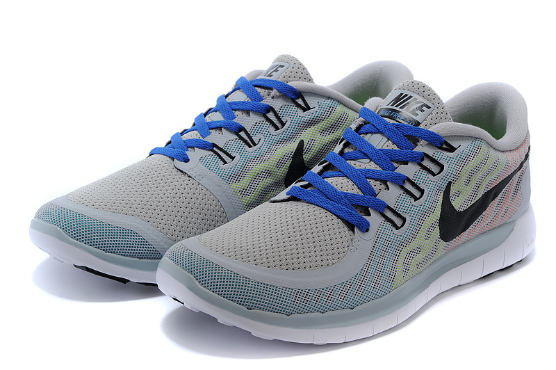 Nike Free 5.0 Mens Running Shoe Grey / Blue / Black