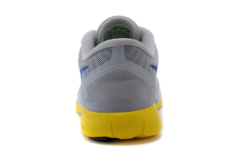 Nike Free 5.0 Mens Running Shoe Grey / Yellow / Blue