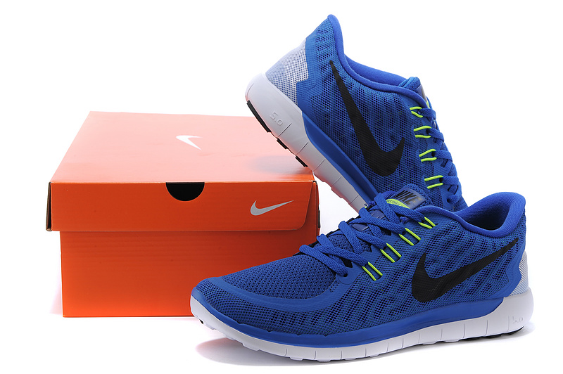 Nike Free 5.0 Mens Running Shoe Royal Blue / Green / Black