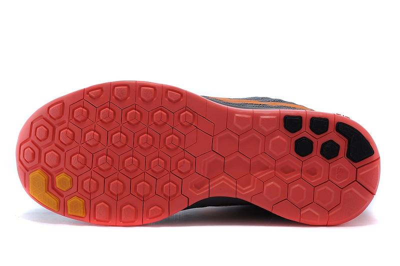Nike Free 5.0 Womens Running Shoe Charcoal Grey / Red / Orange