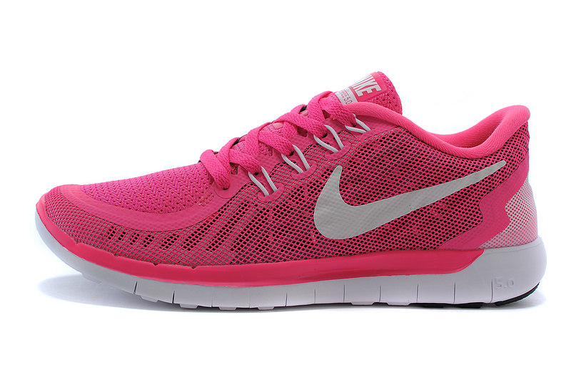 Nike Free 5.0 Womens Running Shoe Pink Red / White