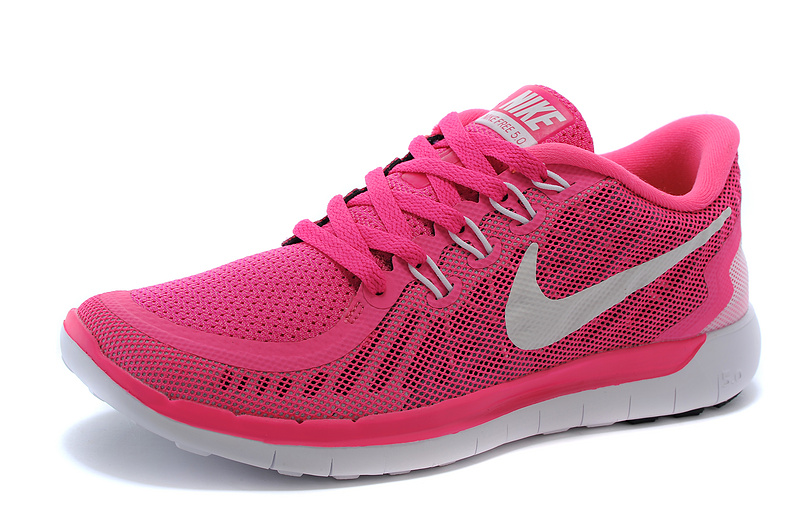Nike Free 5.0 Womens Running Shoe Pink Red / White