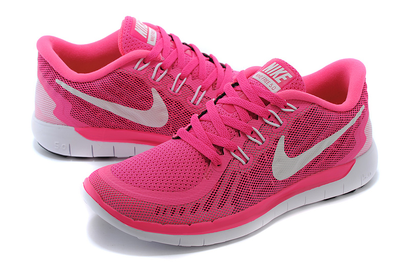 Nike Free 5.0 Womens Running Shoe Pink Red / White