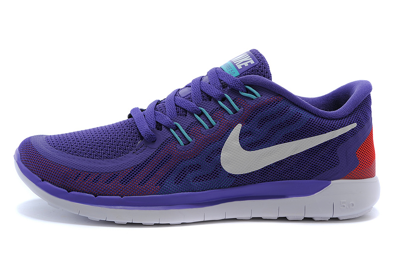 Nike Free 5.0 Womens Running Shoe Purple / Turquoise / White