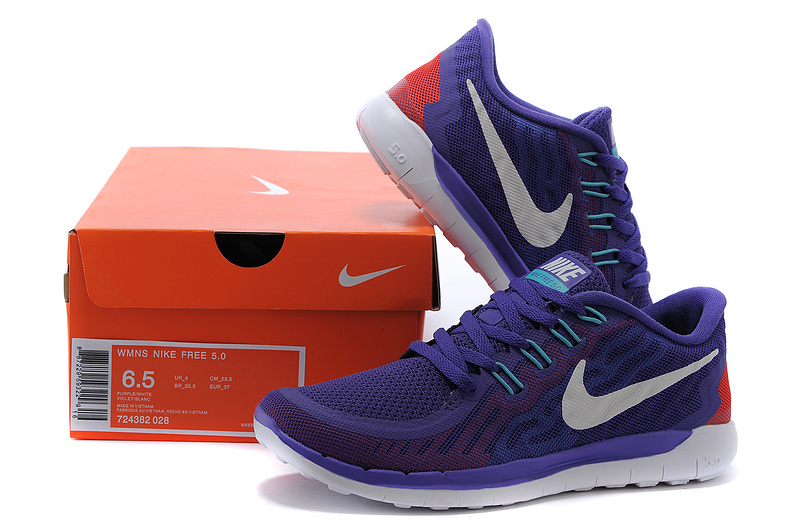 Nike Free 5.0 Womens Running Shoe Purple / Turquoise / White