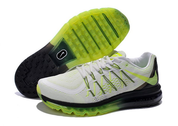 Nike Air Max 2015 Mens Shoes White / Black / Green