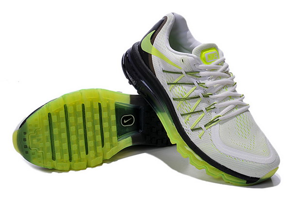 Nike Air Max 2015 Mens Shoes White / Black / Green